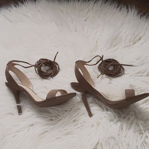 Tan Strappy Heels